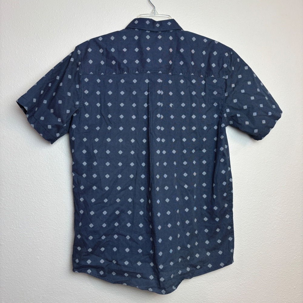 Cody James Mens S Navy Blue Galaxy Geo Diamond Print Button Shirt Cowboy Western - Picture 7 of 15